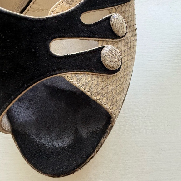 Bally snakeskin and suede sandals - Picture 7 of 10